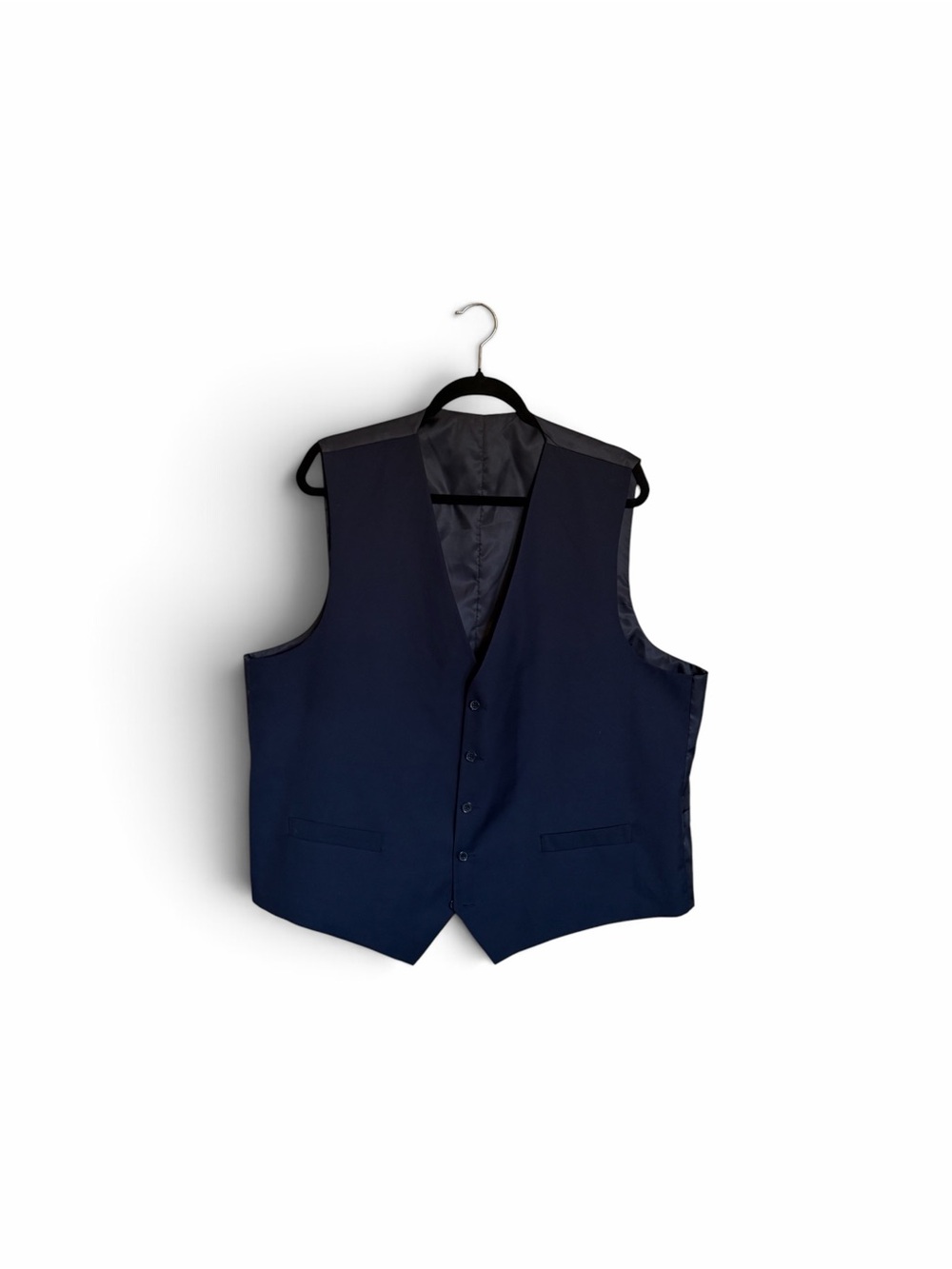 Men's Classic Navy Dress Vest - Tailored Look